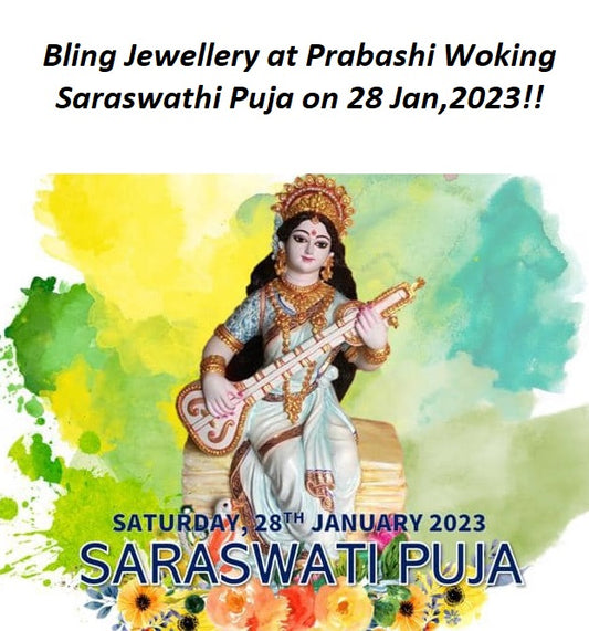 Bling Jewellery is coming to Prabashi Woking Saraswathi Puja on 28 Jan,2023!!