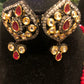 Beads Onyx neckpiece with earring